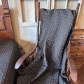 Packsville Rose Black and Tan Woven Throw - Primitive Star Quilt Shop