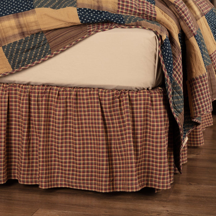 Patriotic Patch Bed Skirt - Primitive Star Quilt Shop