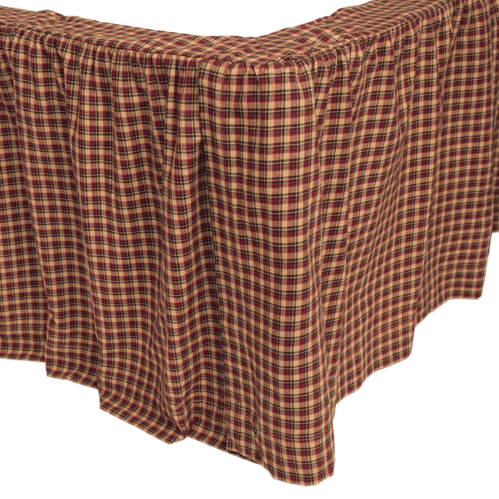 Patriotic Patch Bed Skirt - Primitive Star Quilt Shop