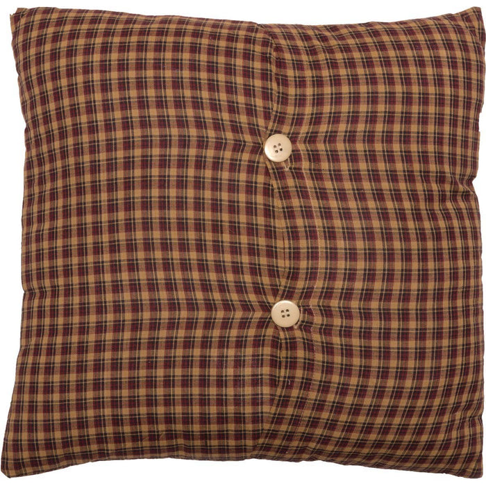 Patriotic Patch Fabric Pillow 16" Filled - Primitive Star Quilt Shop