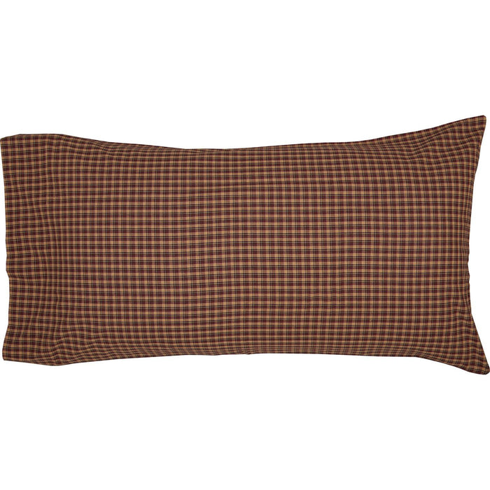 Patriotic Patch King Pillow Case - Set of 2 - Primitive Star Quilt Shop
