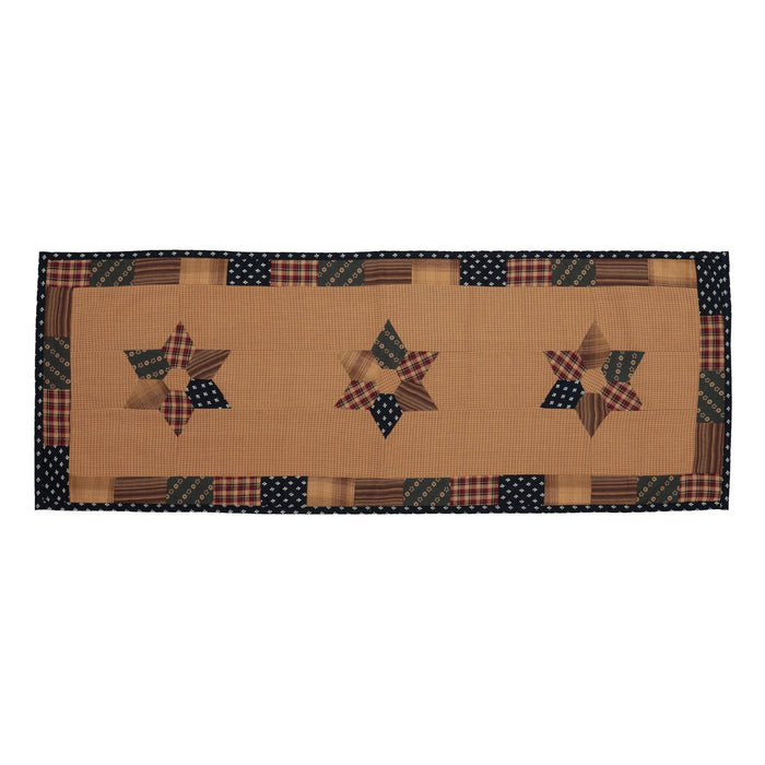 Patriotic Patch Runner 13x36" - Primitive Star Quilt Shop