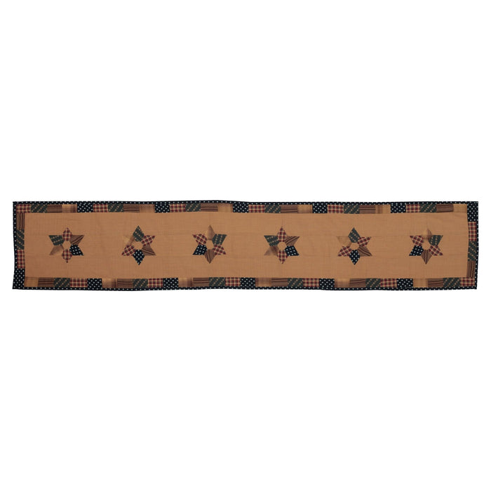 Patriotic Patch Runner 13x72" - Primitive Star Quilt Shop
