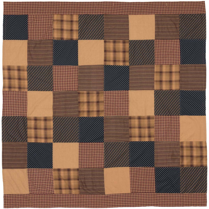 Patriotic Patch Shower Curtain - Primitive Star Quilt Shop