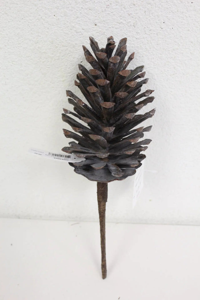 Supreme Pine Cone Pick 13" - Artificial Non-Flowering Plants Silk