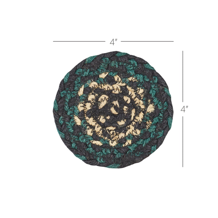 Pine Grove Braided Coasters - Set of 6 - Primitive Star Quilt Shop