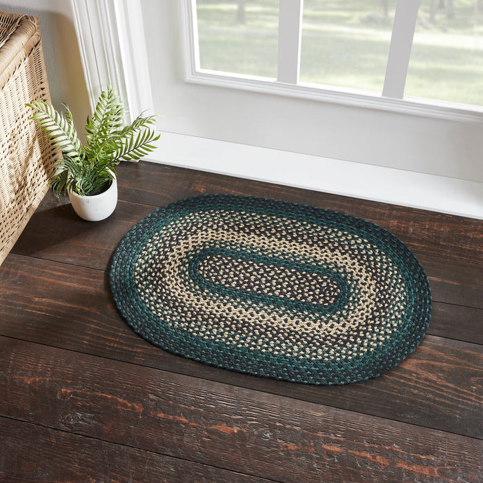 Pine Grove Oval Braided Rug 20x30" - Primitive Star Quilt Shop