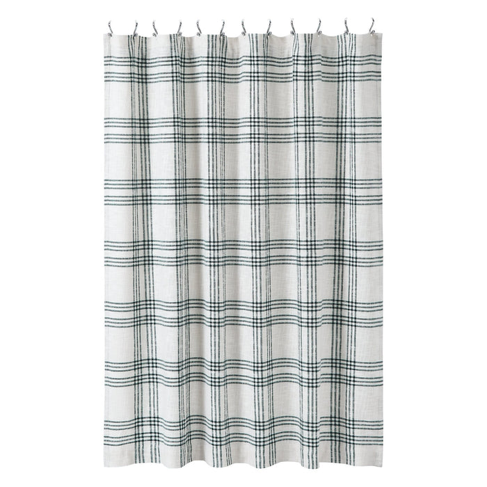 Pine Grove Plaid Lined Shower Curtain - Primitive Star Quilt Shop