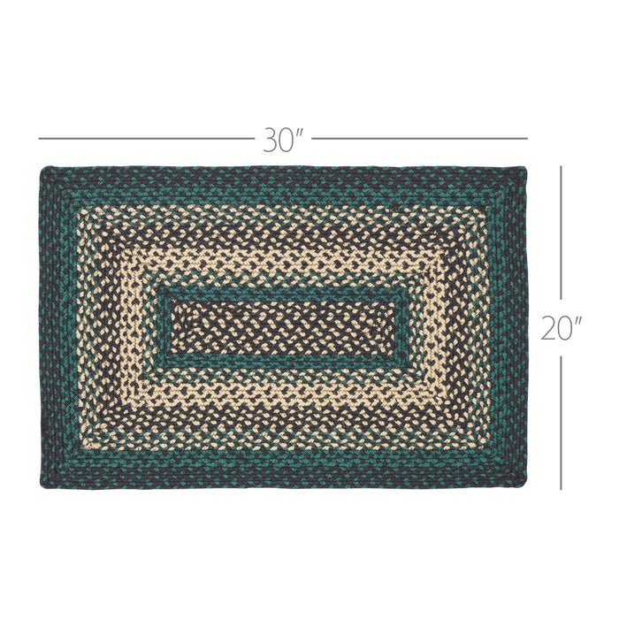 Pine Grove Rectangle Braided Rug 20x30" - Primitive Star Quilt Shop