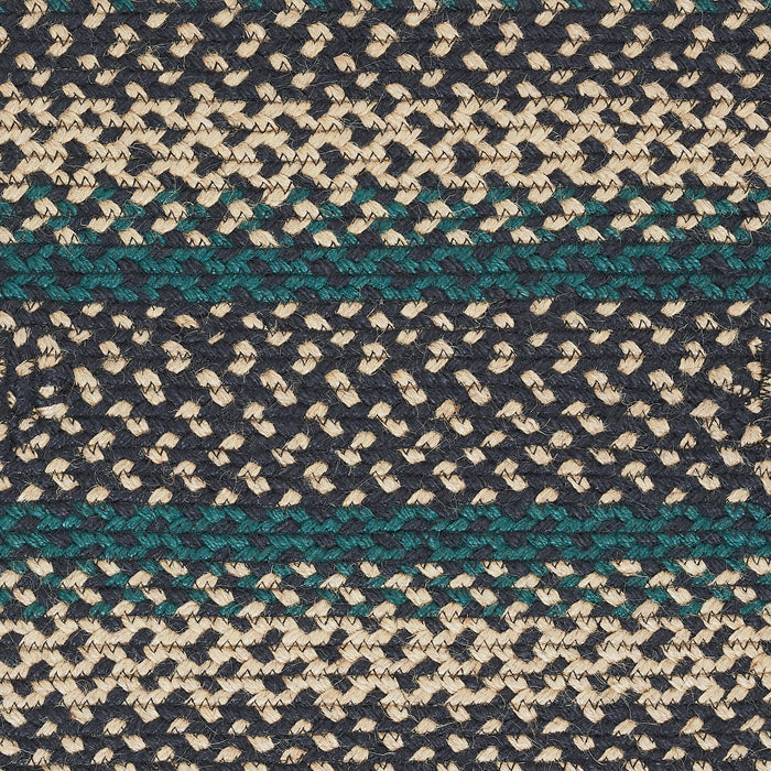 Pine Grove Rectangle Braided Rug 36x60" - with Pad - Primitive Star Quilt Shop