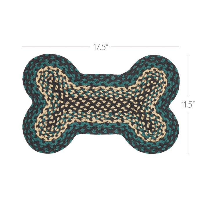 Pine Grove Small Bone Braided Rug 11.5x17.5" - Primitive Star Quilt Shop
