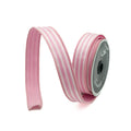 Farrisilk Pink Newport Stripes Wired Ribbon 1"W X 10Yd - Ribbons & Trim Ribbon