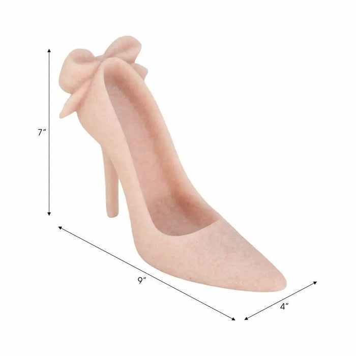 Sagebrook Pink Quartz Resin High Heel 9"W x 7"H - Figurines Merchandise