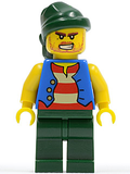 Pirate Blue Vest, Dark Green Legs