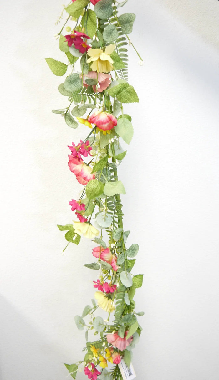 Poppy Garland Orange/Yellow 5''