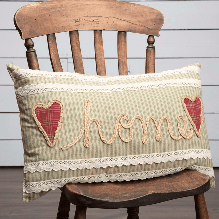 Prairie Winds Home Pillow 14x22" Filled - Primitive Star Quilt Shop