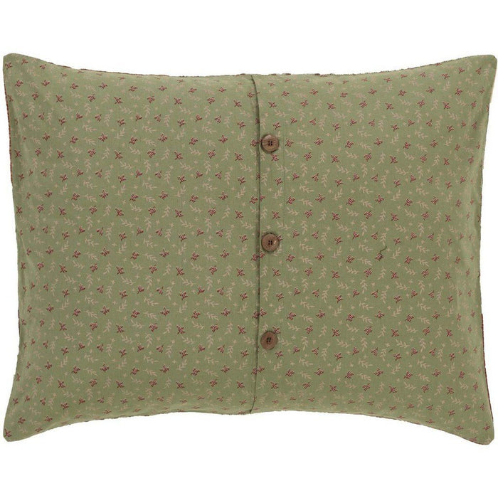 Prairie Winds Quilted Standard Sham 21x27" - Primitive Star Quilt Shop