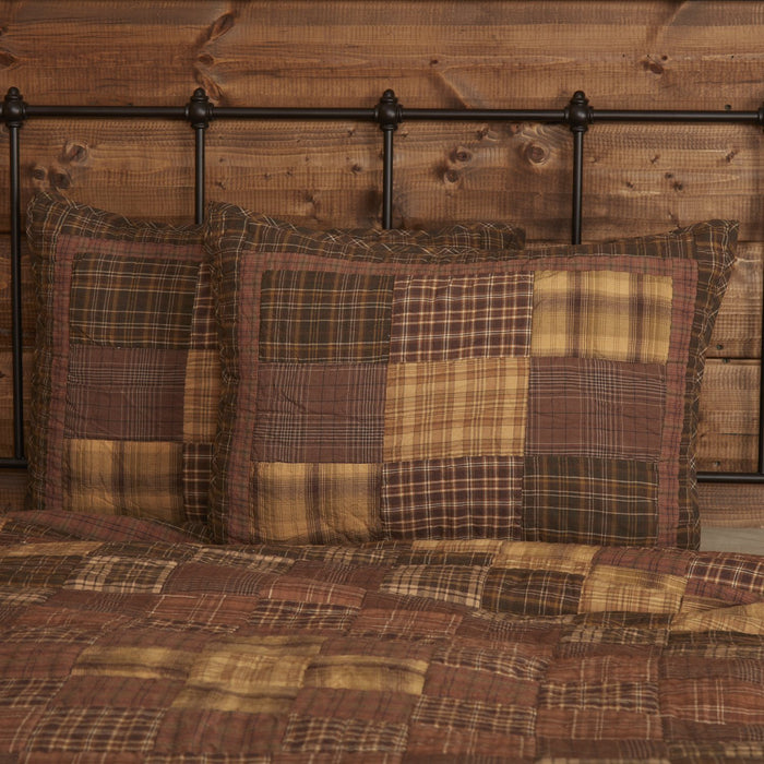 Prescott Quilted Standard Sham 21x27" - Primitive Star Quilt Shop