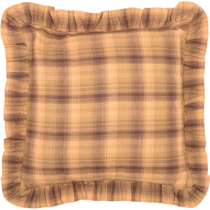 Prescott Ruffled Fabric Pillow 16" Filled - Primitive Star Quilt Shop
