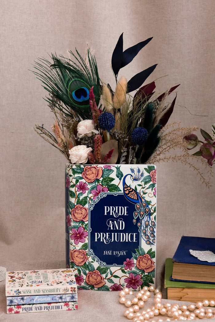 Steel Mill and Co. Pride and Prejudice Large Book Vase - Vases Merchandise