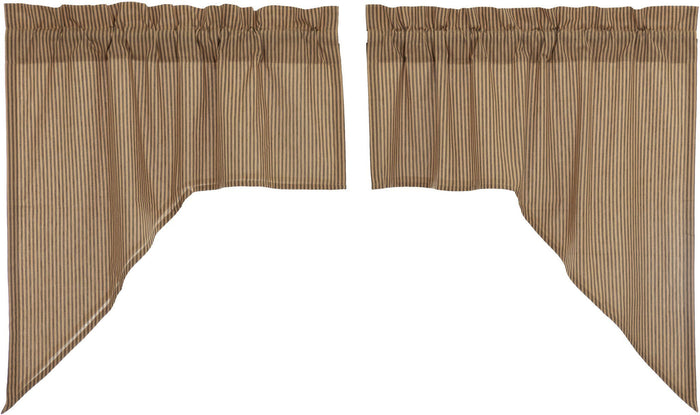 Primitive Star Lined Swag Curtains - Primitive Star Quilt Shop