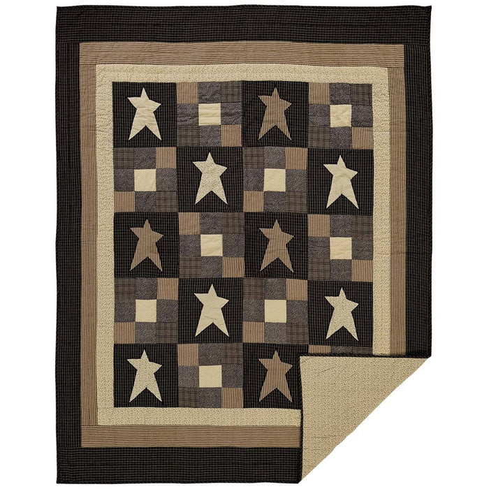 Primitive Star Quilt Twin Quilt- Primitive Star Quilt Shop