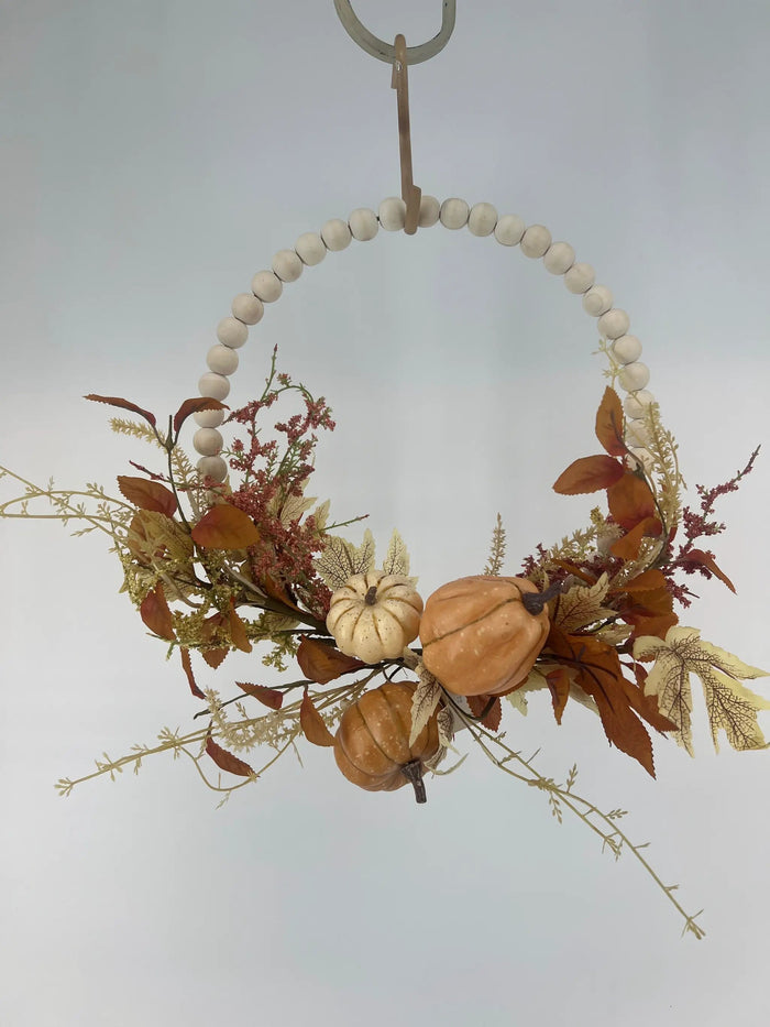 Supreme Pumpkin Berry Wreath 18'' - Uncategorized Silk