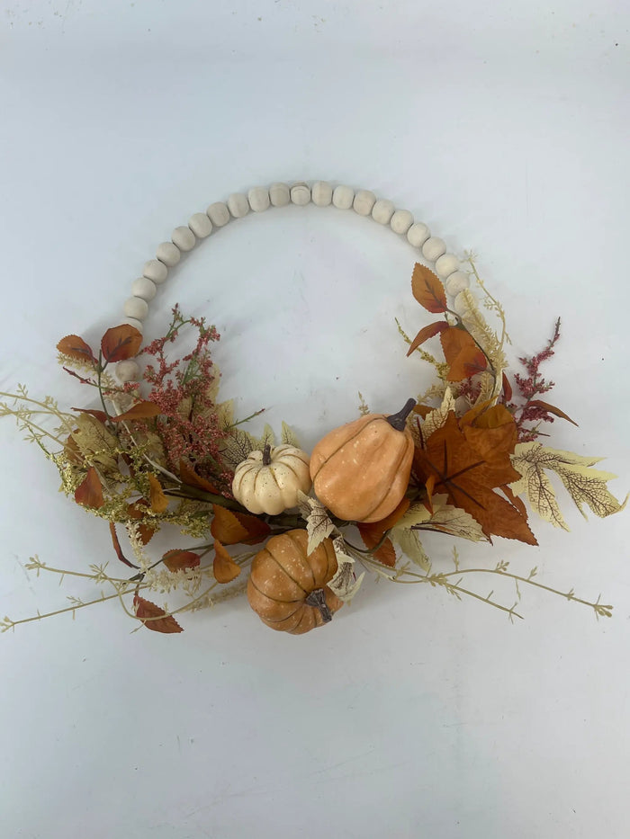 Supreme Pumpkin Berry Wreath 18'' - Uncategorized Silk