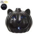 Pumpkin Cat Lamp Black 9"