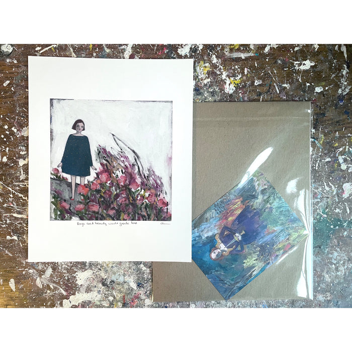 Rage and beauty would guide her - print