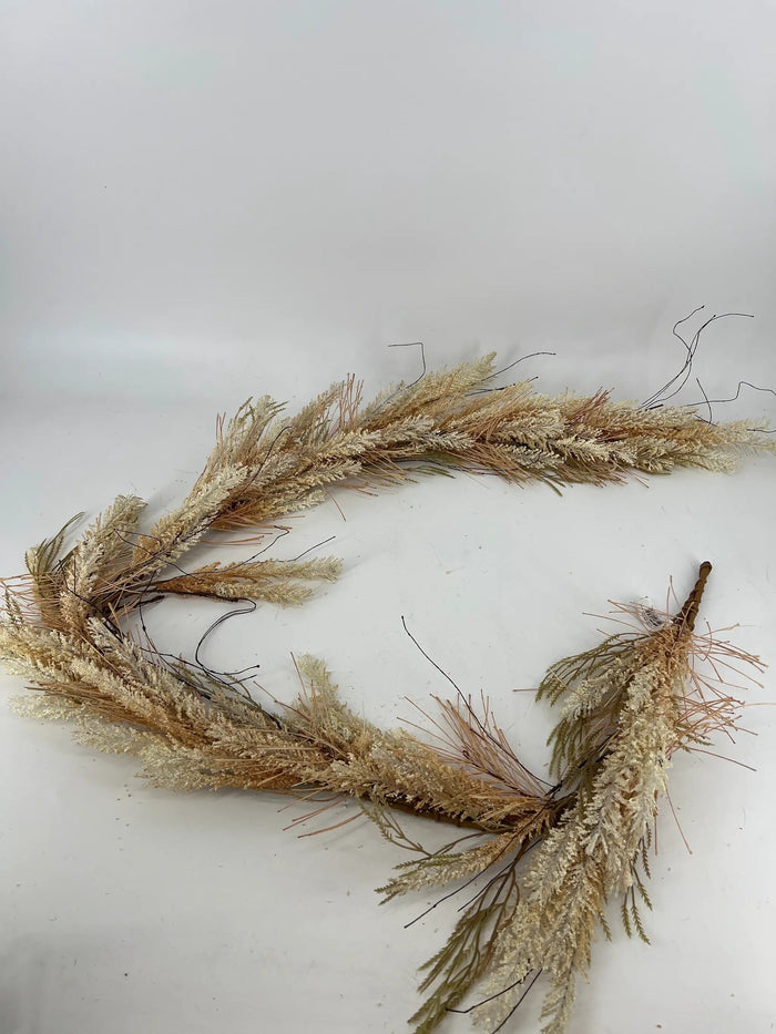 Allstate Rattail Grass Garland 6' - Garlands Silk
