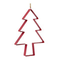 Melrose Red Metal Tree Cookie Cutter Ornament 12"H - Holiday Ornaments Merchandise