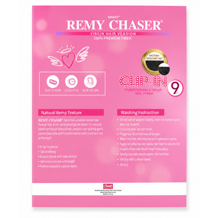 Remy Chaser 100% Premium Fiber Coily Fro 9pc Clip-in