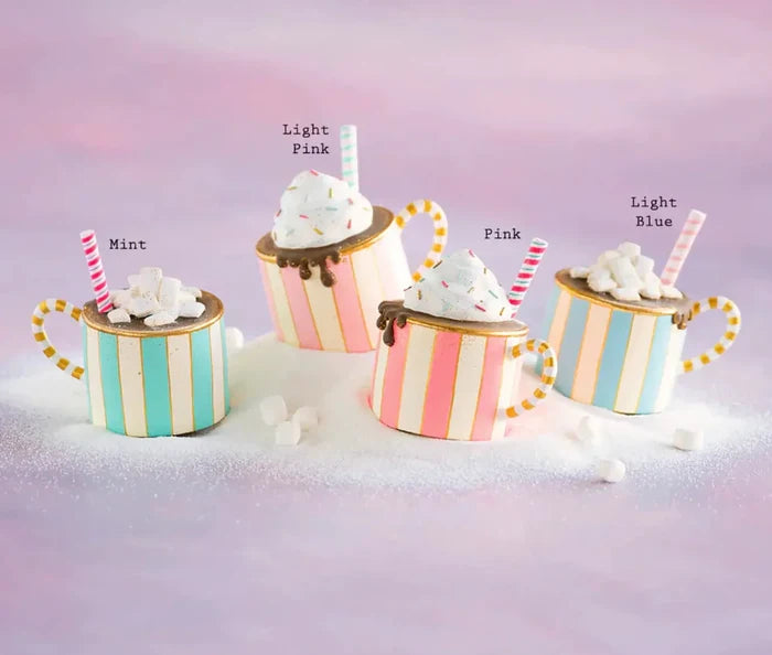 Park Hill Resin Hot Chocolate Ornament 4.5" (4 Asst) - Holiday Ornaments Merchandise