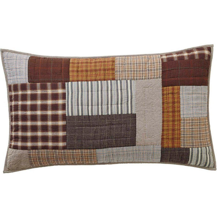 Rory Quilted King Sham 21x37" - Primitive Star Quilt Shop
