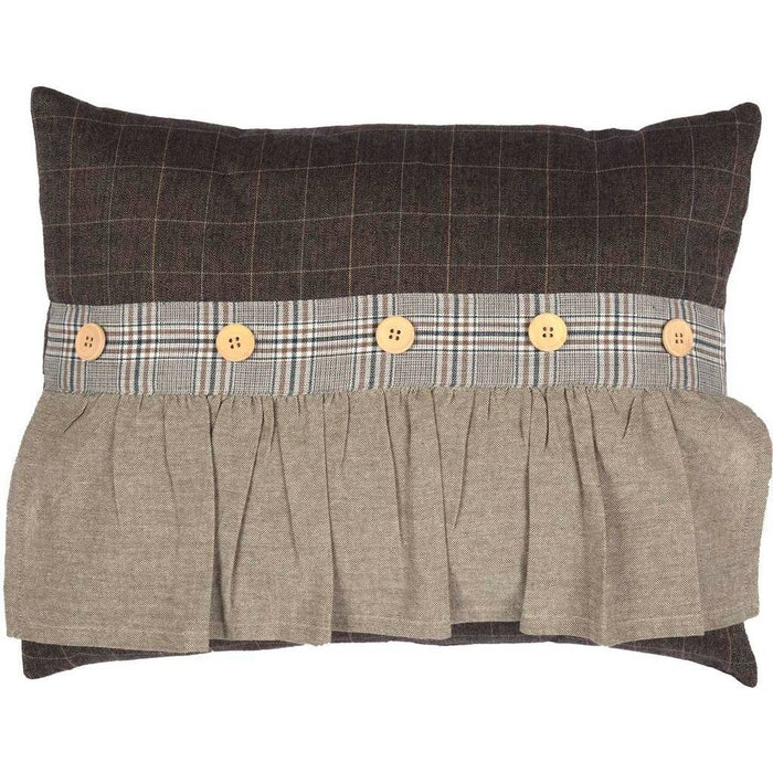 Rory Ruffled Pillow 14x18" Filled - Primitive Star Quilt Shop