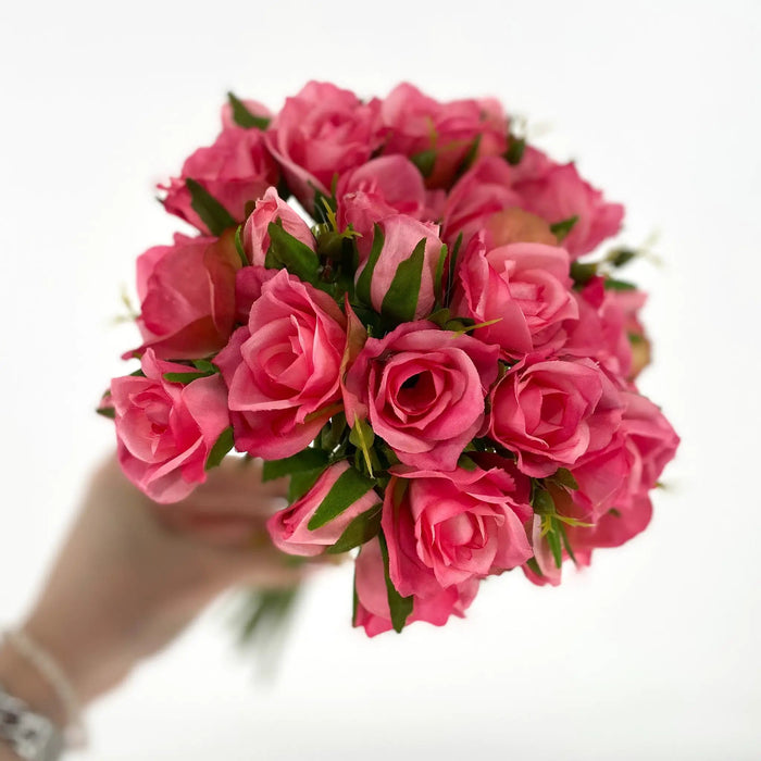 Le Fleur Rose Bundle Hot Pink 12" - Uncategorized Silk