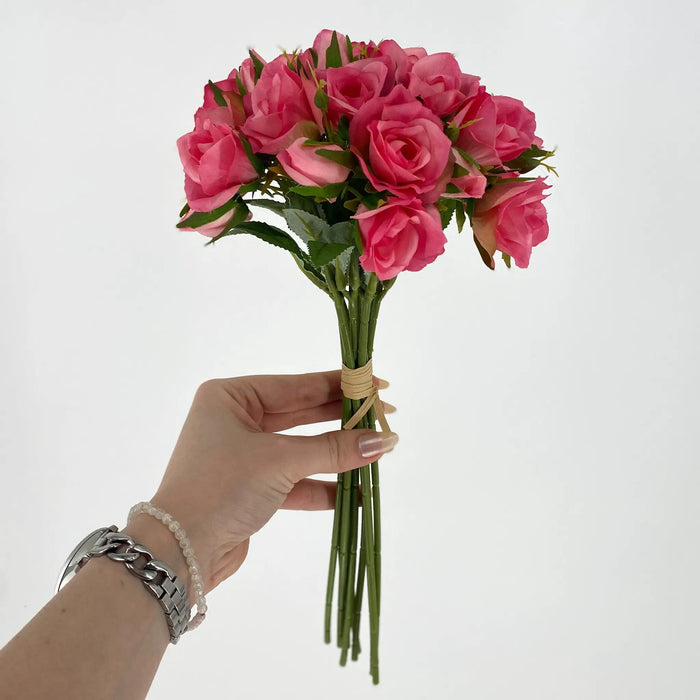 Le Fleur Rose Bundle Hot Pink 12" - Uncategorized Silk