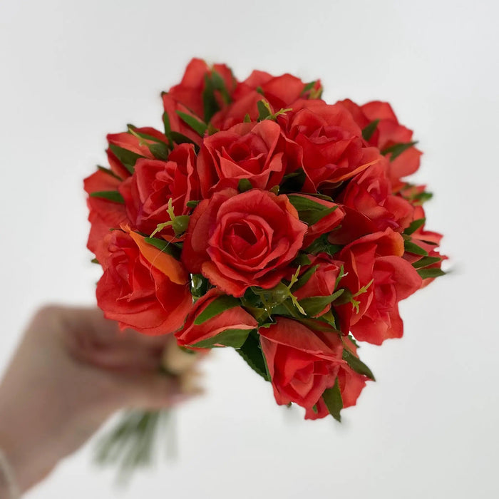 Le Fleur Rose Bundle Orange 12" - Uncategorized Silk