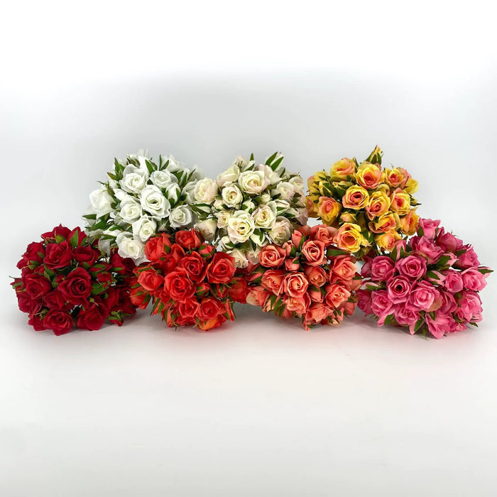 Le Fleur Rose Bundle Orange 12" - Uncategorized Silk