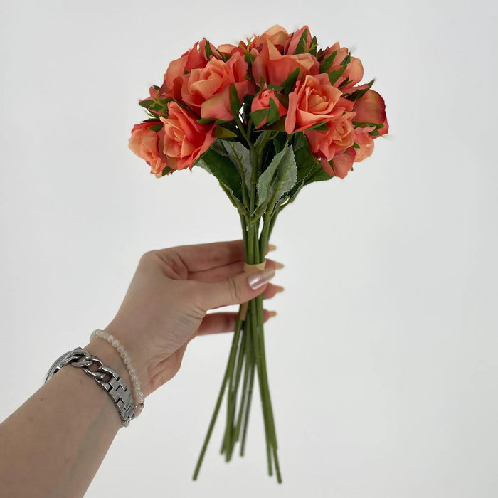 Le Fleur Rose Bundle Peach 12" - Uncategorized Silk