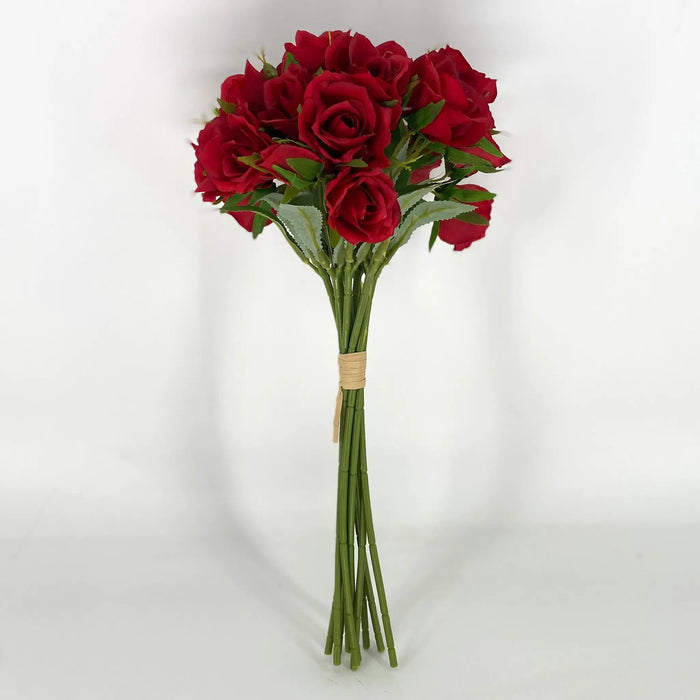 Le Fleur Rose Bundle Red 12" - Uncategorized Silk