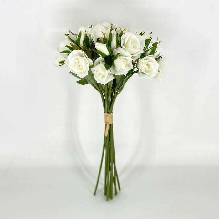 Le Fleur Rose Bundle White 12" - Uncategorized Silk