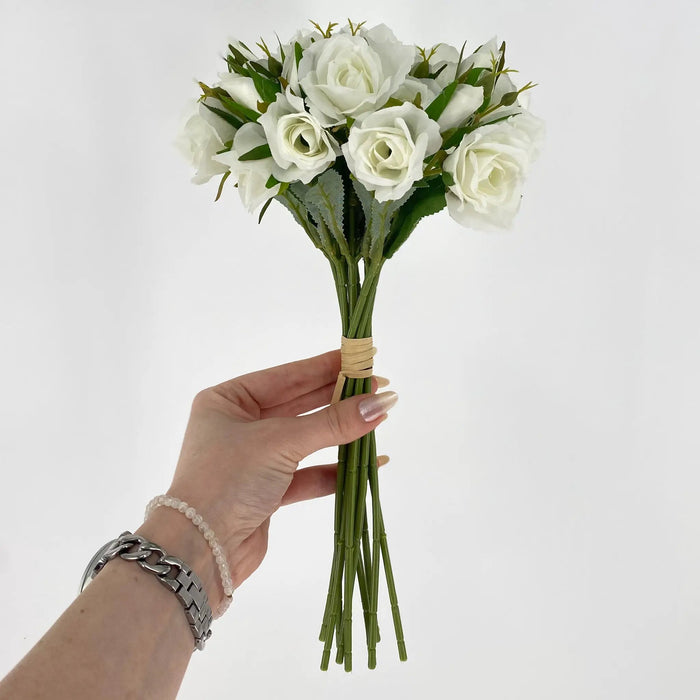 Le Fleur Rose Bundle White 12" - Uncategorized Silk