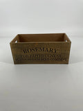 Gerson "Rosemary" Nesting Wood Engraved Planter Med 11"L - Uncategorized Merchandise