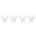 Round Glass Dessert Dishes - Set of 4 - Modern Home Interiors