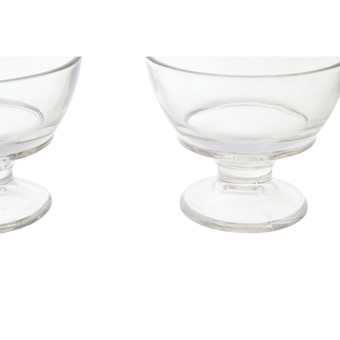 Round Glass Dessert Dishes - Set of 4 - Modern Home Interiors