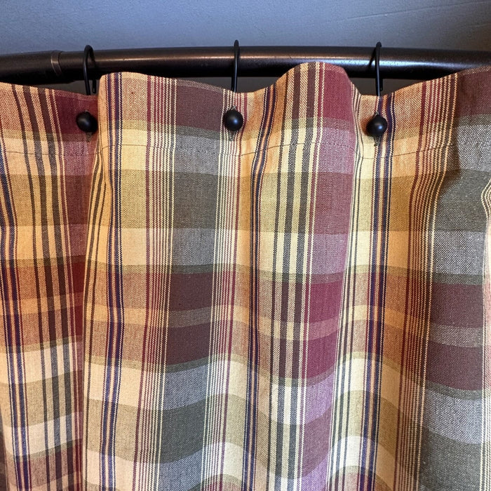 Saffron Shower Curtain - Primitive Star Quilt Shop