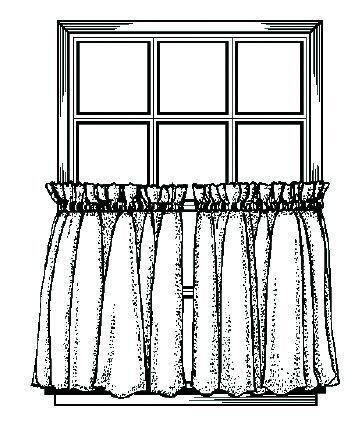 Saffron Unlined Tier Curtains 36" - Primitive Star Quilt Shop