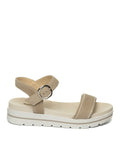 NERO GIARDINI Sandalo camoscio avorio 307813 SIERRA-NEBBIA